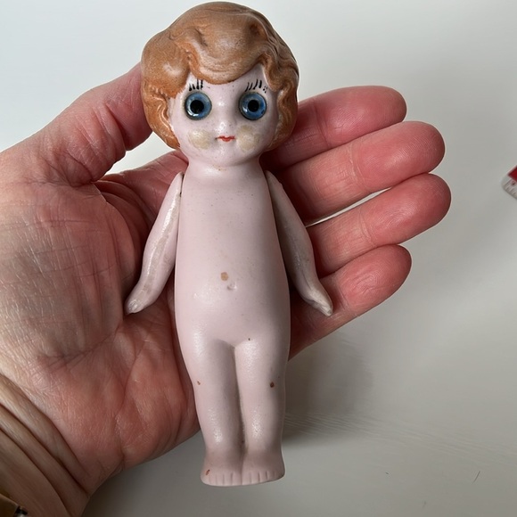 Vintage German Bisque Doll Glass Eye Articulate Arms - Picture 10 of 10